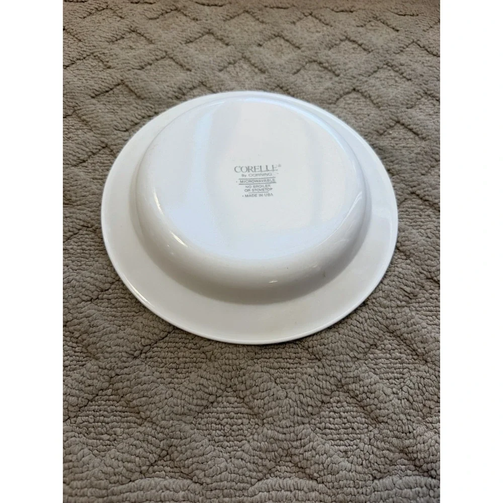Corelle SUNDANCE Flat Rim Bowls Soup Pasta Wide Band Rose Deep Pink/Mauve 8.5
